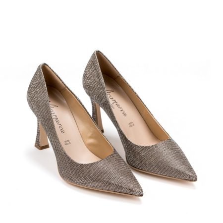 Ženske plitke cipele Altramarea-5799 zlatne na štiklu